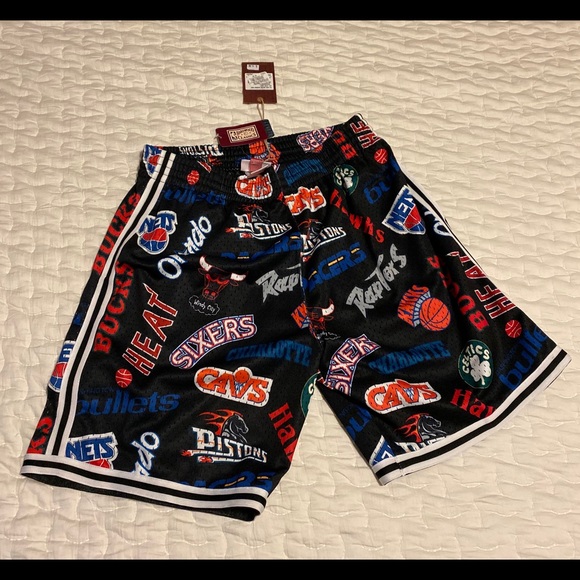 mitchell and ness all over shorts